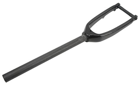 Otufan Forcella Anteriore Per Bici da 16 Pollici, Fibra di Carbonio Lucida 3K Streamline Forcella Ammortizzata Anteriore Per Bici da Costruzione Leggera Per Bici Pieghevole con Tubo Dritto da 28,6 Mm/