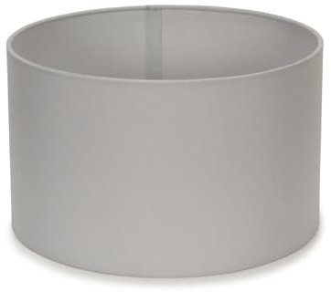 MiniSun | Small Modern Grey Fabric Drum Light Shade | Lamp Shades, Home Décor & Improvement Essential | 250mm Shade Width