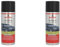 NIGRIN Lackspray, 400 ml, mattschwarzer Autolack, schützt Felgen und Karosserie vor Rost, schnell trocknend (Packung mit 2)