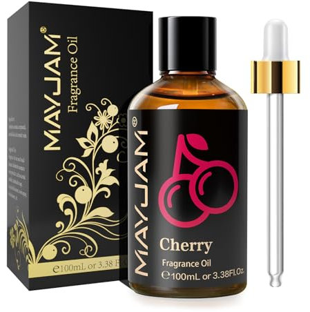 MAYJAM Kirscheöl 100ml, Premium Duftöl für ätherische Öle Diffusor, Aromatherapie, Haus, Ölbrenner