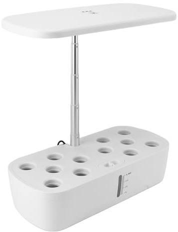Dpofirs Hydrokultur-Anbausystem mit 12 Pods, Intelligentes Kräutergarten-Set mit LED-Licht, Innengarten, Automatische Wassersteuerung, Intelligenter Hydrokultur-Pflanzgefäß-Züchter für