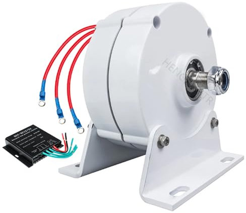 HENGJINGTR 9000W Sin Ruido Trifásico Generador De Imán Permanente De Baja Velocidad 12V 24V 48V 220V para Generador De Viento (con Base),24v