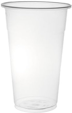 daybays Plastikbecher Transparent 0,5l Bierbecher, 100 Stk. Trinkbecher, Einwegbecher Kunststoffbecher, Einweg Plastik Party Becher, Ausschankbecher (100)