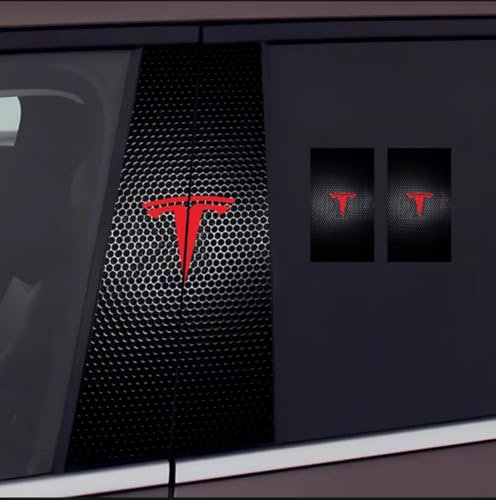 DZPFDC Auto B-Säule Protektor für Tesla Cybertruck 2023-,Auto Säule Schutz Aufkleber,Auto-Säulenpfosten-Verkleidungsaufkleber