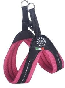 Tre Ponti Geschirr Easy Fit Soft Mesh mit Click Verschluss, Farbe:Raspberry, Größe:Gr 1. / 24-29cm / bis 3kg