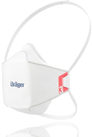 Dräger X-plore 1930 FFP3 Atemschutzmaske | Schutz vor Feinstaub, Schadstoffen & Partikeln - Für Bauindustrie, Handwerk, Chemie & Brillenträger - diverse Größen
