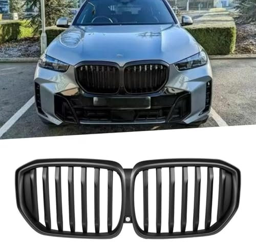 YPWWPXQ Frontgrill Bumper Mesh Grill kompatibel ABS für BMW BMW X5 G05 LCI 1-LINE 2023-2024 MP-Style Black, Verschleißfest wetterfest und langlebig Sport Stil