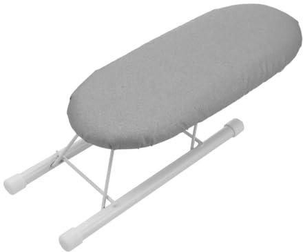 MOBUTOFU Mini Planche À Repasser Pliable Support De Repassage Pour Manches Avec Housse Amovible Lavable Accessoires De Repassage Pour Maison Et Voyage