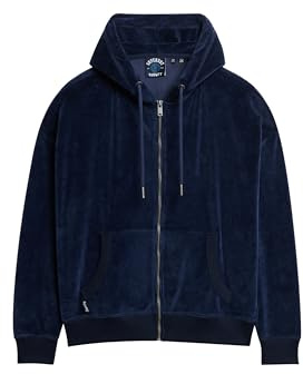 Superdry Damen Velours-Kapuzenjacke