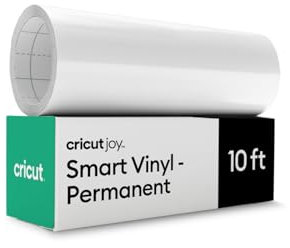 Cricut Vinilo inteligente, permanente, blanco, 5.5 pulgadas x 10 pies a granel (1)