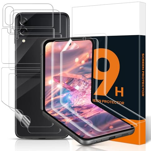2 Pièces Carantee Doux TPU Verre Trempé pour Samsung Galaxy Z Flip 3 5G, Anti-bulle Ultra-Clair Galaxy Z Flip 3 Doux protection écran, Sensible au Toucher Film souple vitre protection pour Z Flip 3 5G