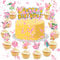 YOGARTH 25 Stück Tortendeko Nicht Essbare Kinder, Kuchen Deko Junge Mädchen, Happy Birthday Cake Topper Set für Kindergeburtstag Party Kuchen Dekoration (B)