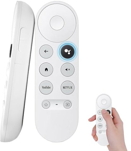 Replacement Voice Remote Control for Google Chromecast 4k Snow Streaming Media Player,Chromecast 4k Snow Streaming Media Player for Google G9N9N Voice Remote Control Replacement(Remote Control Only)