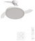 CREATE / WIND CLEAR STUDIO M/Ventilador de techo con luz blanco con controlador de pared y mando / 40W, Temporizador, Ø 108 cm, aspas retráctiles, 3 temperaturas de luz, función verano-invierno