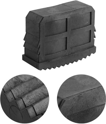 Marhynchus Lot de 2 Pieds D'échelle en Caoutchouc Antidérapants, Semelles de Rechange pour échelle en Aluminium, 57 X 21 Mm