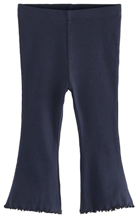 Next Mädchen Gerippte Leggings mit ausgestelltem Bein Marineblau 5 Jahre