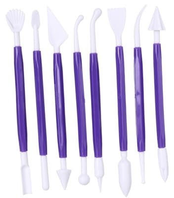 Angoily 4sätze Teiliges Polymer-gravierstichel Modellierwerkzeug Töpferwerkzeug Schnitzwerkzeug Für Heimwerker Gelb Lila Blau Rosé