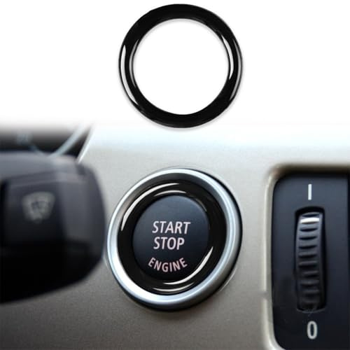 Für BMW E90 E92 E93 Start Stop Button Kreis Zierleiste für Zündschlüssel mit Deko Aufkleber