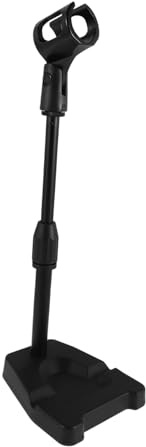 FRCOLOR Mic Stand Clamp for Desktop Tabletop Microphone Holder Rotation Desk Mount Mic Stand