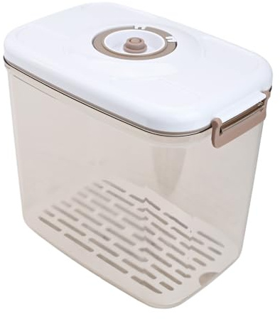 Homeponnew Boîte de rangement alimentaire pour sous pour vide avec anneau d'étanchéité anti-fuite et couvercle à ouverture pour facile, compatible à pour vide pour une conservation prolongée