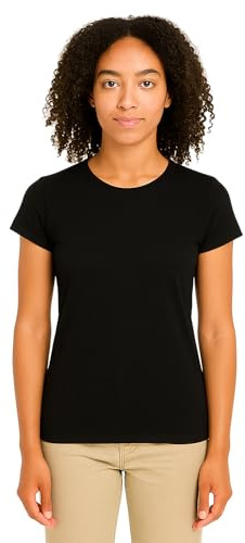 Missloved Ladies Womens Plain Round Neck Stretchy Cap Sleeve T-Shirt UK Sizes 8-18