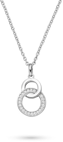s.Oliver Damen Schmuck – Halskette, Armband und Ohrstecker aus 925er Silber mit runden Steindesigns – Klassisch, Zeitlos & Schön – Perfekte Geschenkidee
