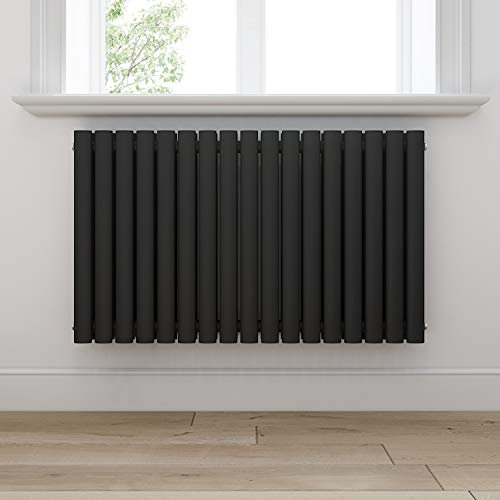 SONNI Badheizkörper Mordern Heizkörper Röhren 600x1003mm Doppellagig Badezimmer/Wohnraum Seitenanschluss Anthrazit Badheizkörper Radiator
