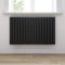 SONNI Badheizkörper Mordern Heizkörper Röhren 600x1003mm Doppellagig Badezimmer/Wohnraum Seitenanschluss Anthrazit Badheizkörper Radiator