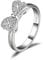 JewelryPalace Wickelring Schleife Verlobungsring Unendlichkeit Promise Eheringe Ring Silber 925 Damen, Zirkonia Silberringe Trauringe Damenring Hochzeitsringe Antragsring Ringe, Damen Schmuck