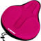 DAWAY C6 Large Comfy Cushioned Bicycle Seat Cover - Wide Gel & Memory Foam Padded Bike Saddle Cushion for Adults Youth Seniors, Fit for Peloton, Stationary Exercise, Cruiser, Mountain Road Bikes, Pink