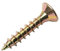 Spanplattenschrauben 3,0 x 16 mm Holz Schrauben Torx verzinkt gelb Flach Senkkopf Fräsrippen