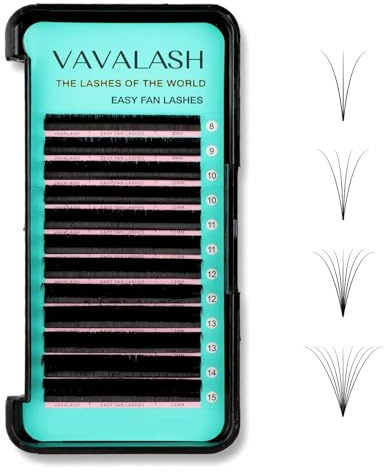 Eyelash Extension Supplies D Curl 0.07 Rapid Volume Lash Extensions Easy Fan 3D 4D 5D 6D 7D 10D Automatic Blooming Flower Lashes Self Fanning Russian Individual （D-0.07,8-15mm）