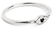 SINGULARU - Horus Auge Ring. Sterlingsilber mit Rhodium-Beschichtung und Zirkonia. Schmuck für Damen. Größe 10-18.