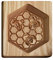 Colorful Ausstecher Prägeform, lustige 3D Biene Bienenwabe Holz Plätzchenformen Schokoladenform - Küche Baking Christmas Silikonform,Silikon Mold für DIY Schokolade, Cakes (Bee)