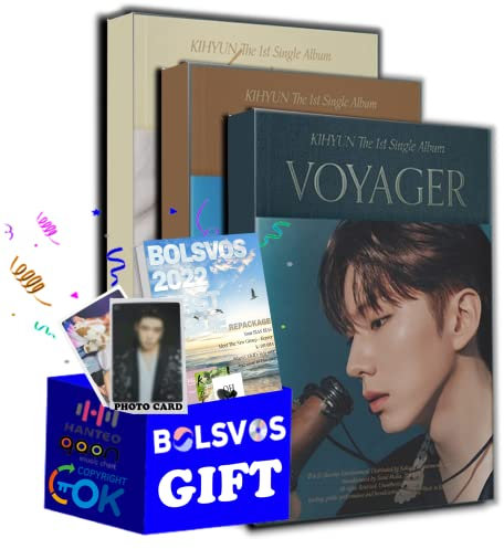Dreamus KIHYUN - Voyager [Full Set Ver.] (1st Single Album) 3 Albums+Pre Order Limited Benefits+BolsVos K-POP eBook (21p), Photocards