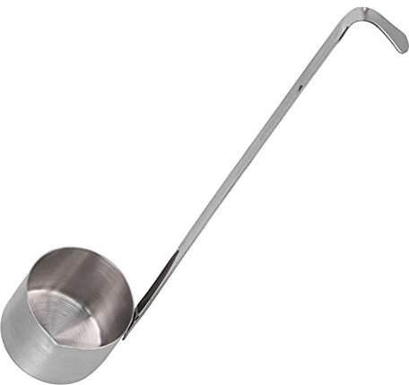 Stainless Steel Wine Dipper, Long Handle Beer Pouring Ladle Wine Container Spoon Sauce Ladle Spoon with Hook for Home Bar Restaurant(125ml)