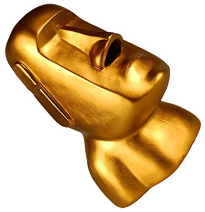 STOBOK Osterinsel-taschentuchhalter Moai-Statue Box Marke Kosmetiktücher Dekoration Heimdekoration