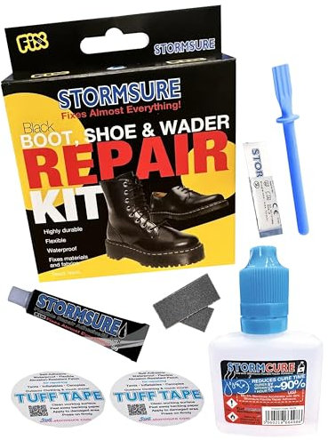 Stormsure Rapid Repair - School Shoe and Trainer Repairs (Black) - Strong, Durable, Flexible Fixes