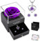 Rosa Eterna Stabilizzata Vera viola Rosa Reale Conservata Eterna con Orecchini Collana in Argento Rosa Eterna Rossa Regali Natale Originali per lei idee regalo natale donna mamma nonna amica coppia