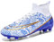 WEJIESS Herren Fußballschuhe High Top Spikes Jugend Outdoor-Training Fußballschuhe Professionelle sportliche Sportschuhe Turf Trainer