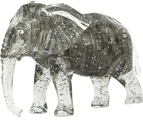 3D Crystal Jigsaw Puzzle Elefant Tierversammlung Hirn Teaser Modell Spielzeuggeschenkdekoration Für Erwachsene & Kinder