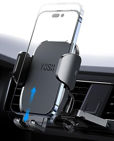 YOSH CD Phone Holder for Car, New Intelligent Memory Car Mount CD Slot Phone Holder, Upgraded Materials Cradle 360° Adjustable Mount Cradle for iPhone Samsung etc