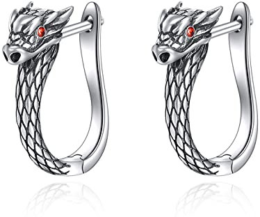 Drachen Ohrringe 925 Sterling Silber Drachen Ohrringe Schmuck Drachen Geschenke für Damen Mädchen