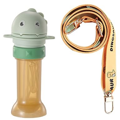 Newwyt Tappo per Bottiglia d'Acqua con Cannuccia per Bambini con Cannuccia Tappo di Copertura per Bottiglia Portatile Sip Coperchio con Cannuccia Adattatore per Bottiglia a Prova di perdite