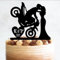 Custom Sport Bike Wedding Bride And Groom Funny Cake Topper, Sport Motorcycle Couple Motorbike Mr Mrs, 6-7.8 Inch For Cake, Lover