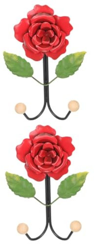 IMIKEYA 2 Stück Wandhaken In Rosenform Haken Für Zuhause Wandgarderobe Haken Für Zuhause Wandaufbewahrung Wandgarderobe Kleiderhaken Büro Wandaufbewahrung Badezimmerhaken