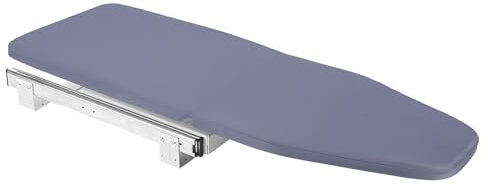 Planche à repasser extensible - Rangement dans l'armoire - Housse pliable - Montage mural - Support compact pour un rangement peu encombrant - Pliable - Table à repasser extensible à 180°