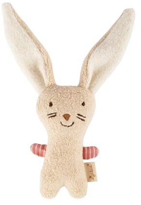 Sigikid Rassel-Greifling Hase sigibaby Baby Rasselspielzeug ab Geburt | Babyspielzeug mit Rassel zum Greifen, Schmusen, Spielen - perfekt als Geschenk zur Geburt