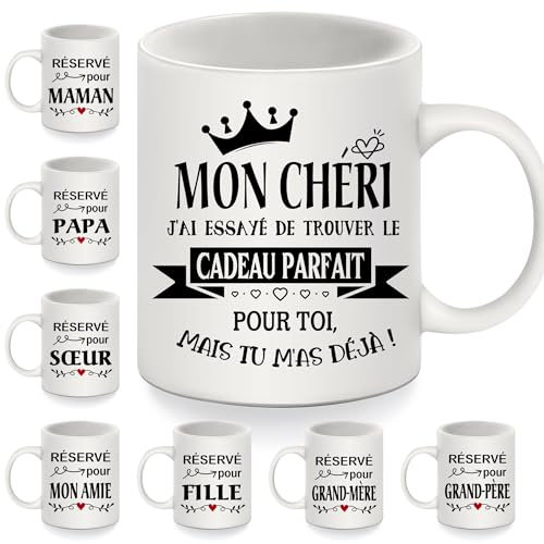Tasse Drôle pour petit ami de la part de la petite amie J'ai essayé de trouver le cadeau parfait pour toi mais tu m'as déjà Cadeau d'anniversaire de la Saint-Valentin Cadeau de Noël (petit ami)
