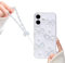 Reownest Clear for iPhone 16 Case, Cute Bling 3D Bowknots Pearl Aesthetic Pattern, Glitter Sparkle Back Lens Protective Phone Cover for Women Girls +Chain